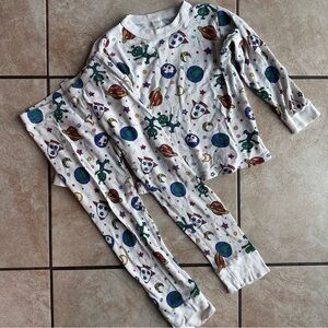 Vintage 100% Cotton Kids Space-Themed Pajamas